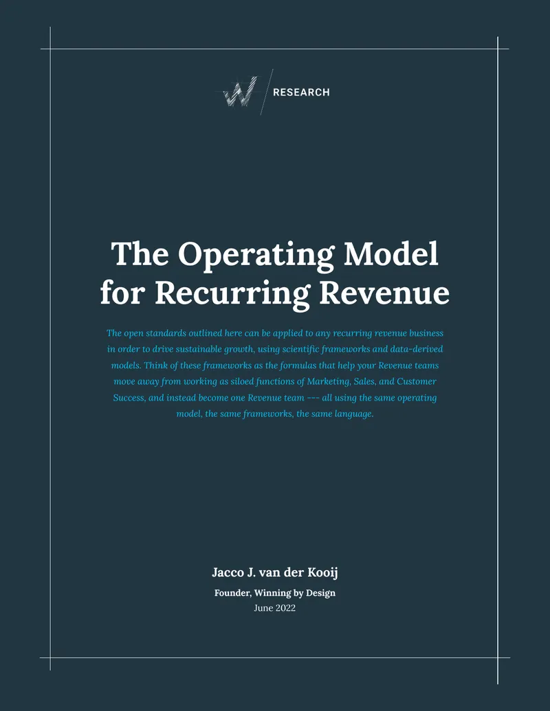 Operating Model for Recurring Revenue Framework