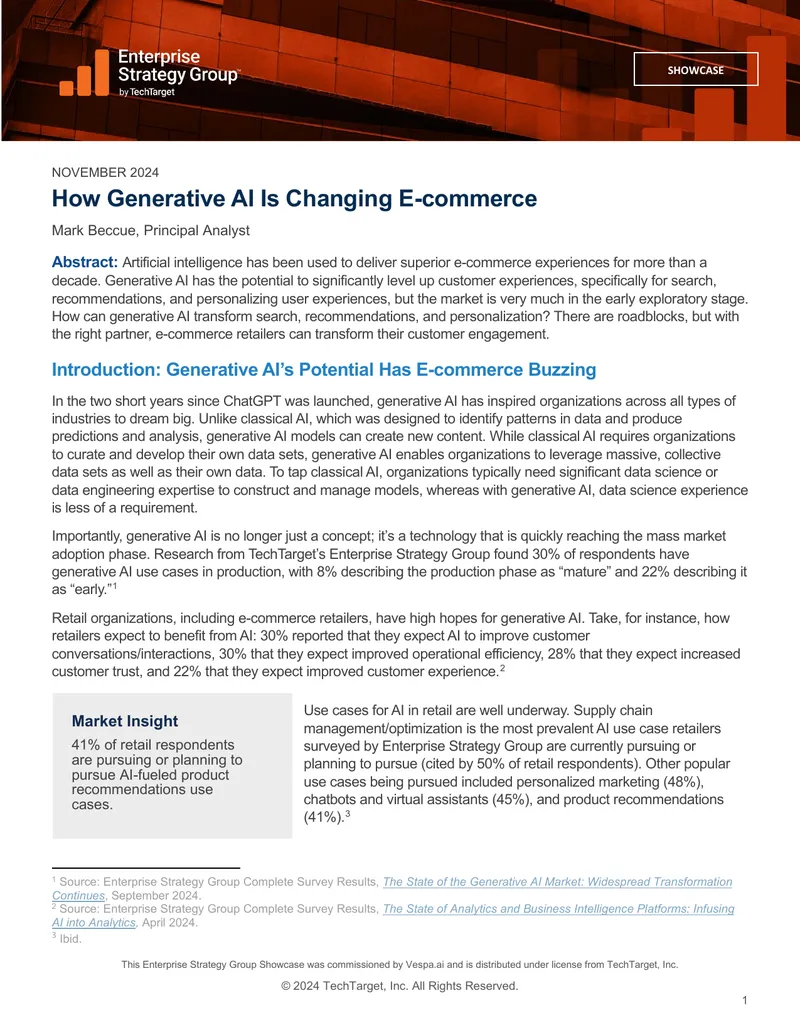 How Generative AI Is Changing E-commerce