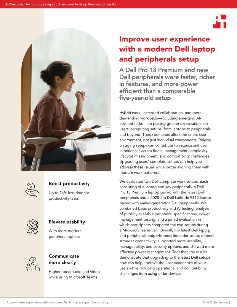 Dell Work Setup Performance Evaluation Report