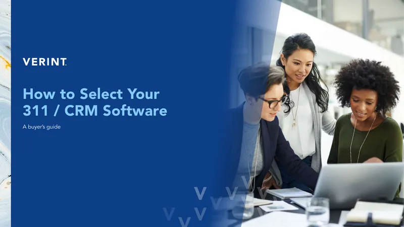 311 CRM Software Selection Guide
