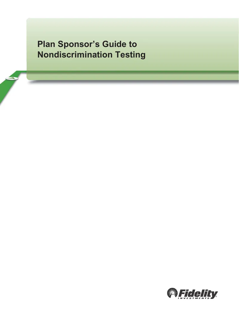 Plan Sponsor’s Guide to Nondiscrimination Testing