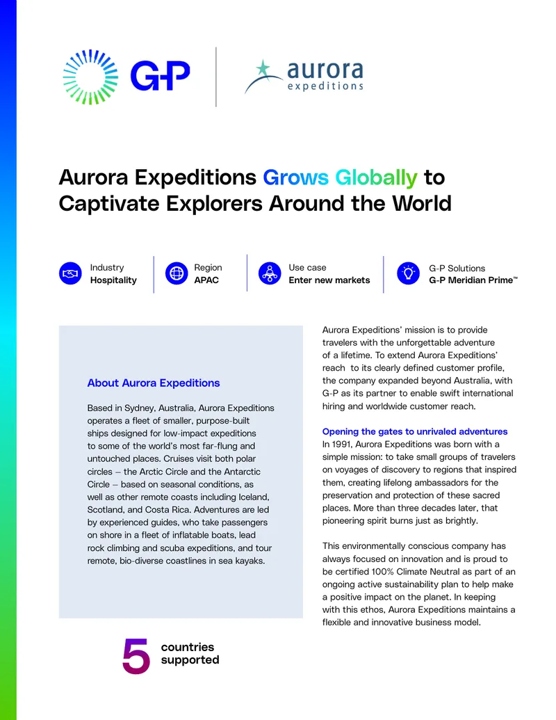 Aurora Expeditions Global Hiring Strategy