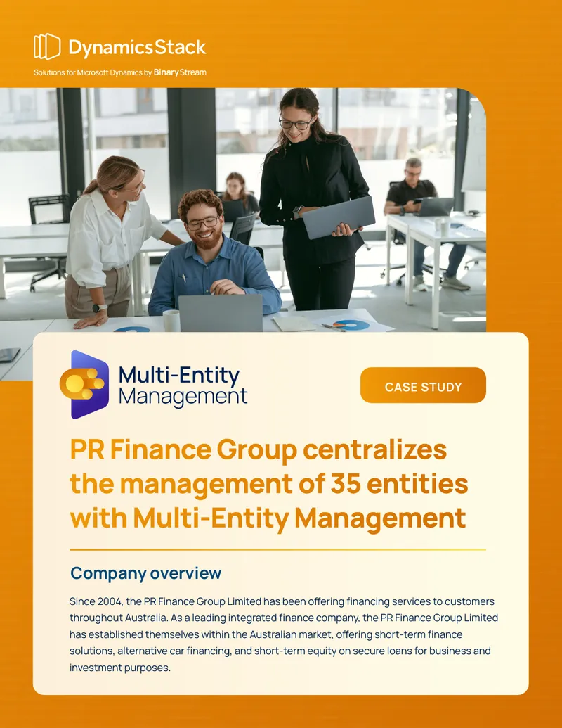 PR Finance Group Multi-Entity Management Case Study