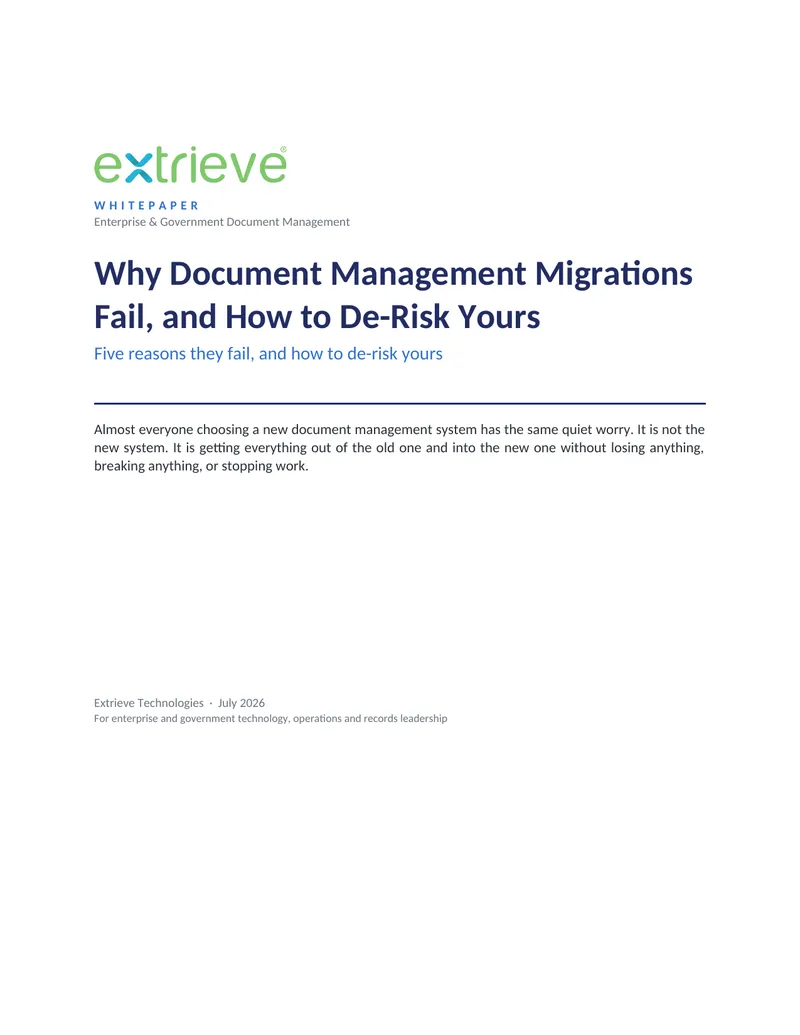 Enterprise and Government Document Management Migration Guide