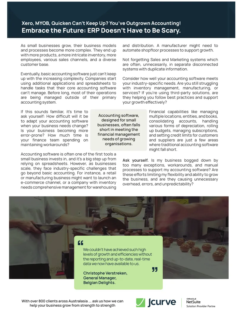 Transitioning to Advanced Business Management Solutions