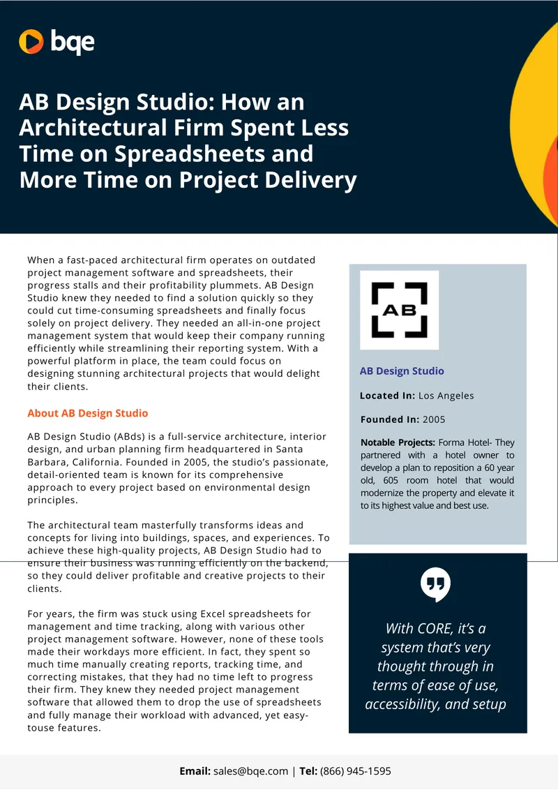 AB Design Studio Project Management Software Implementation