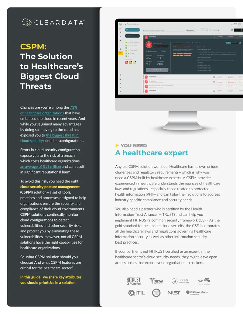 CSPM Solutions for Healthcare Cloud Security