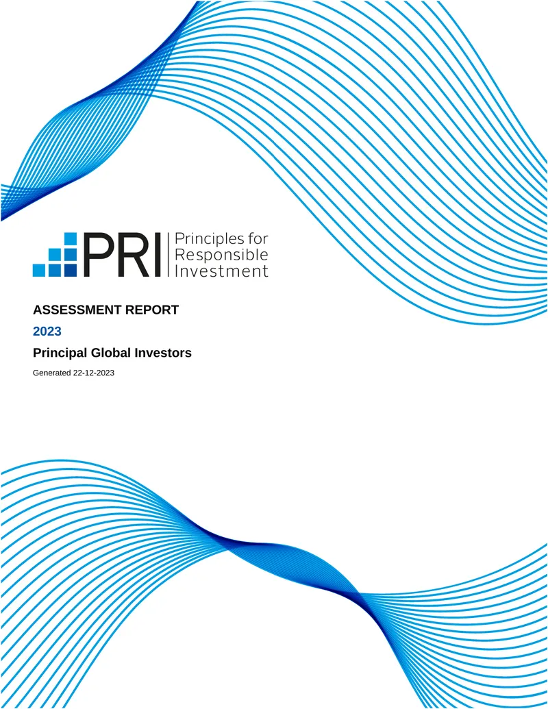 2023 PRI Assessment Report Overview