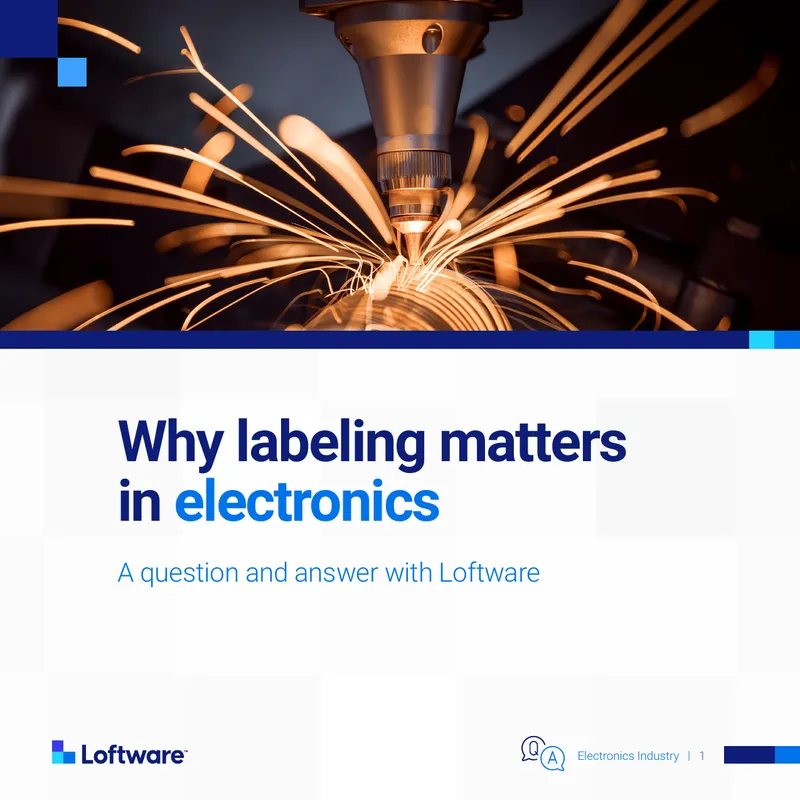 Cloud-Based Labeling Solutions for Electronics Industry