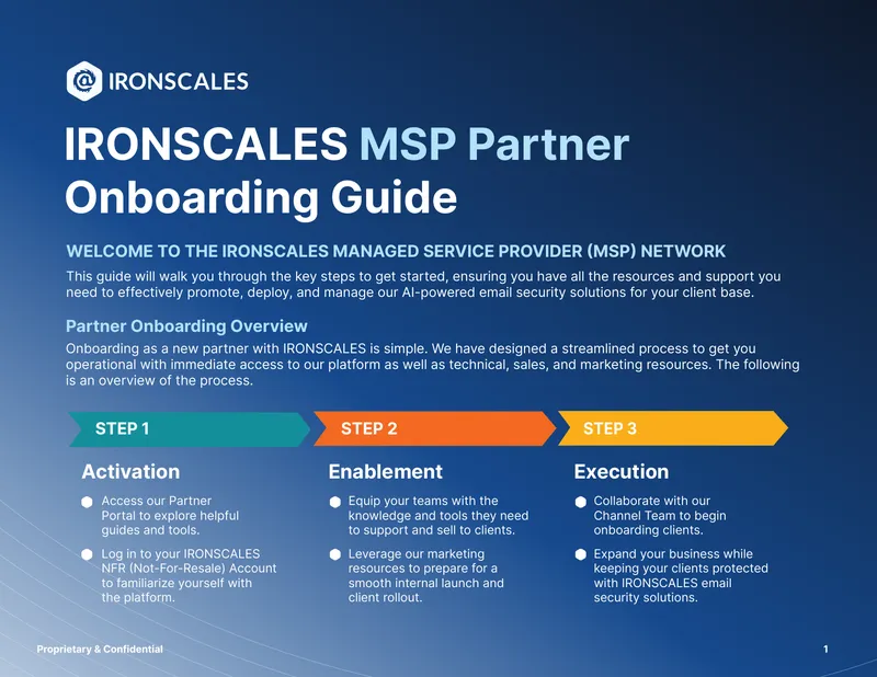 IRONSCALES MSP Partner Onboarding Guide