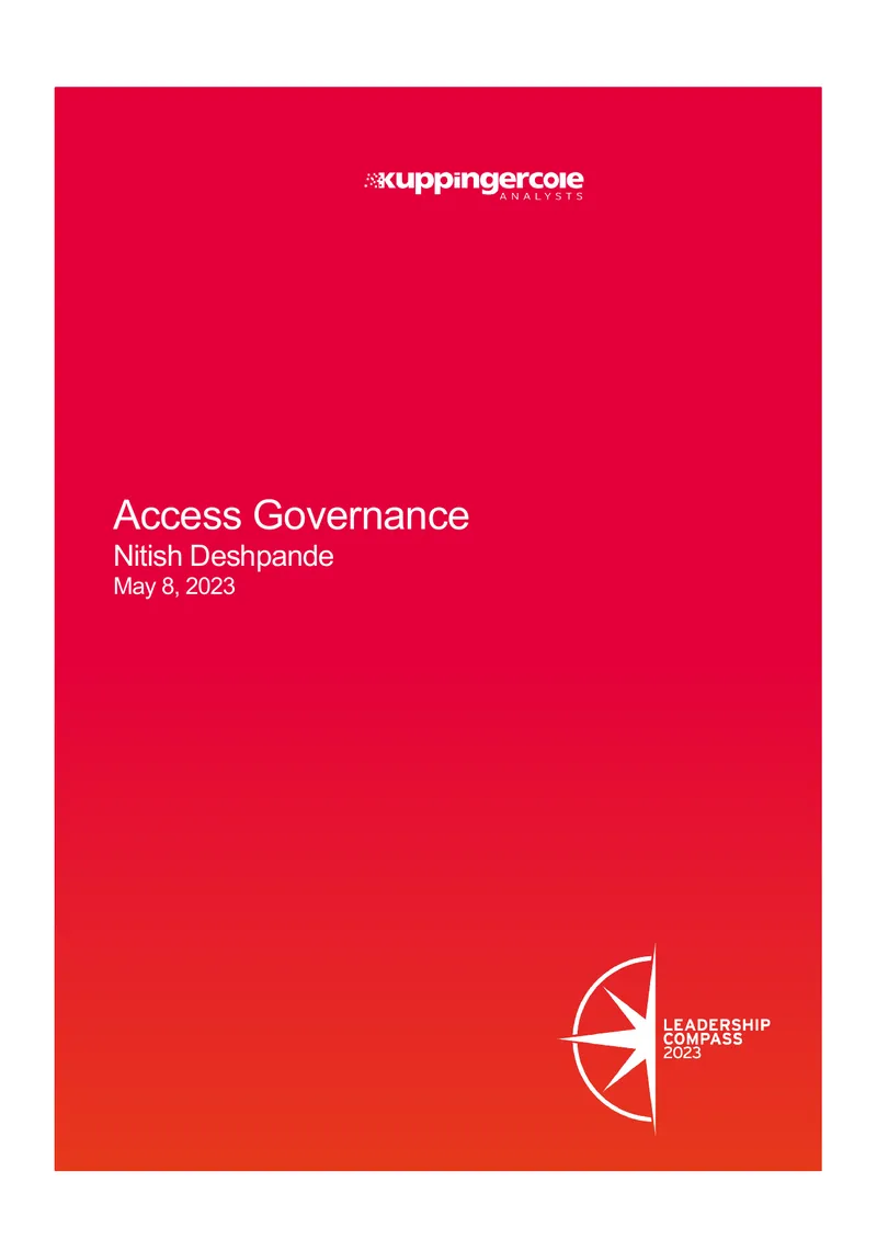 Access Governance Leadership Compass Overview