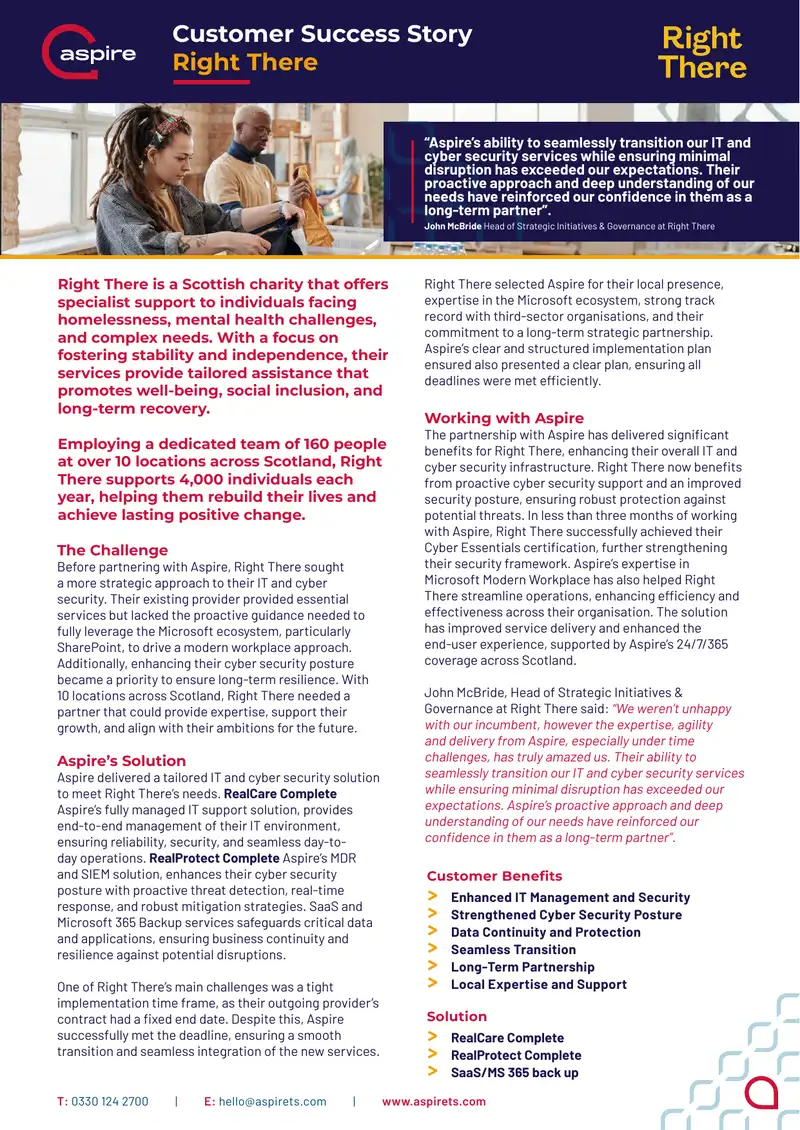 IT and Cyber Security Partnership Case Study