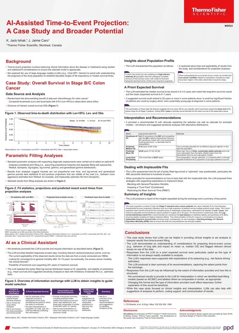 AI-Assisted Time-to-Event Projection Case Study