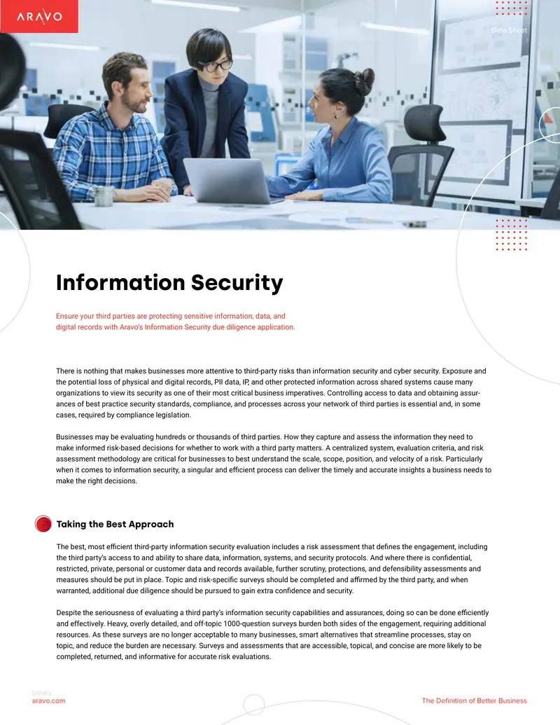 Third-Party Information Security Assessment Application
