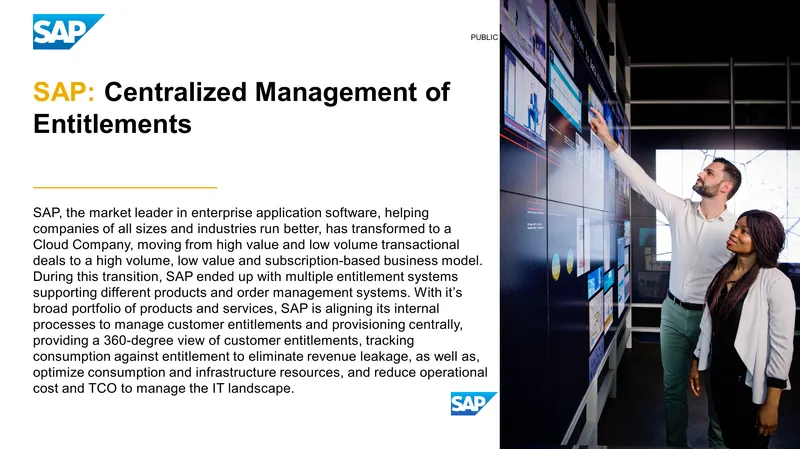 Centralized Management of Customer Entitlements