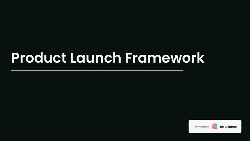 Product Launch Framework Overview preview page 1