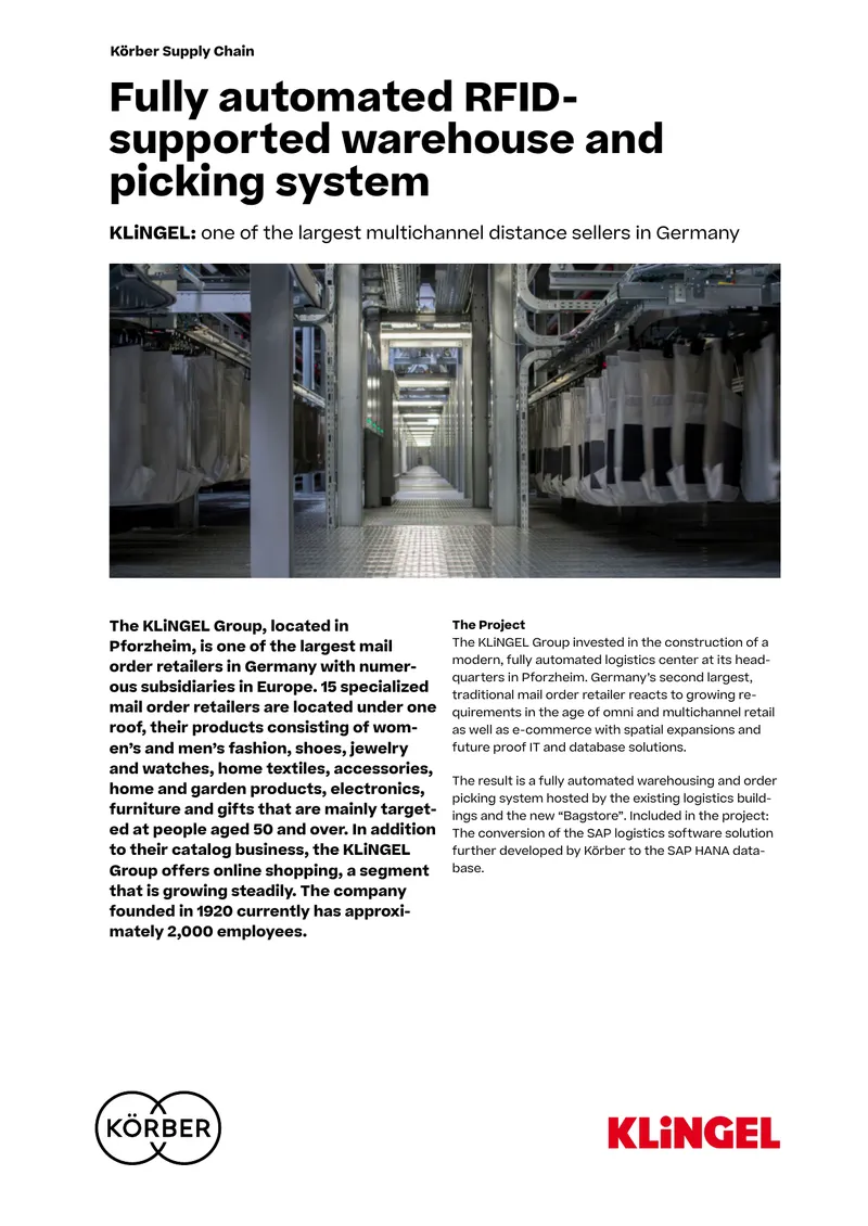 KLiNGEL Group Automated Logistics Center Overview