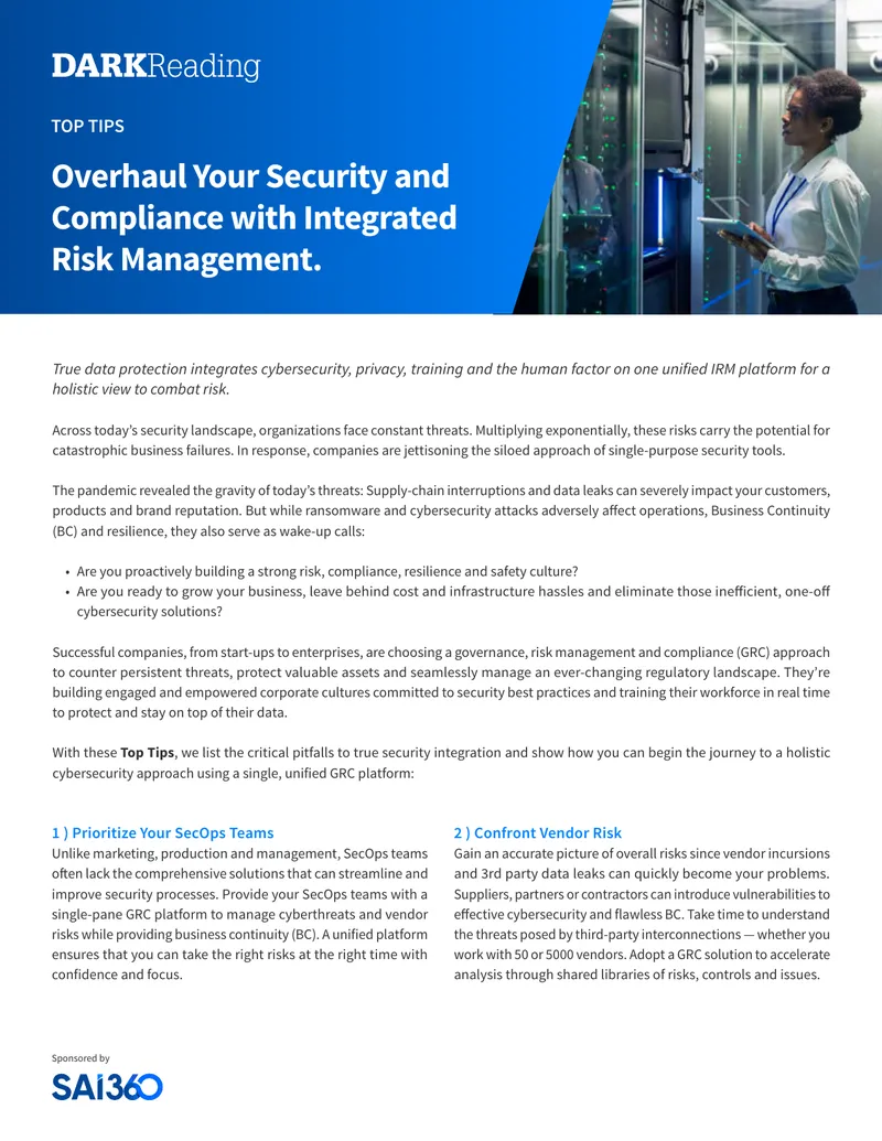 Integrated Risk Management Security Compliance Guide