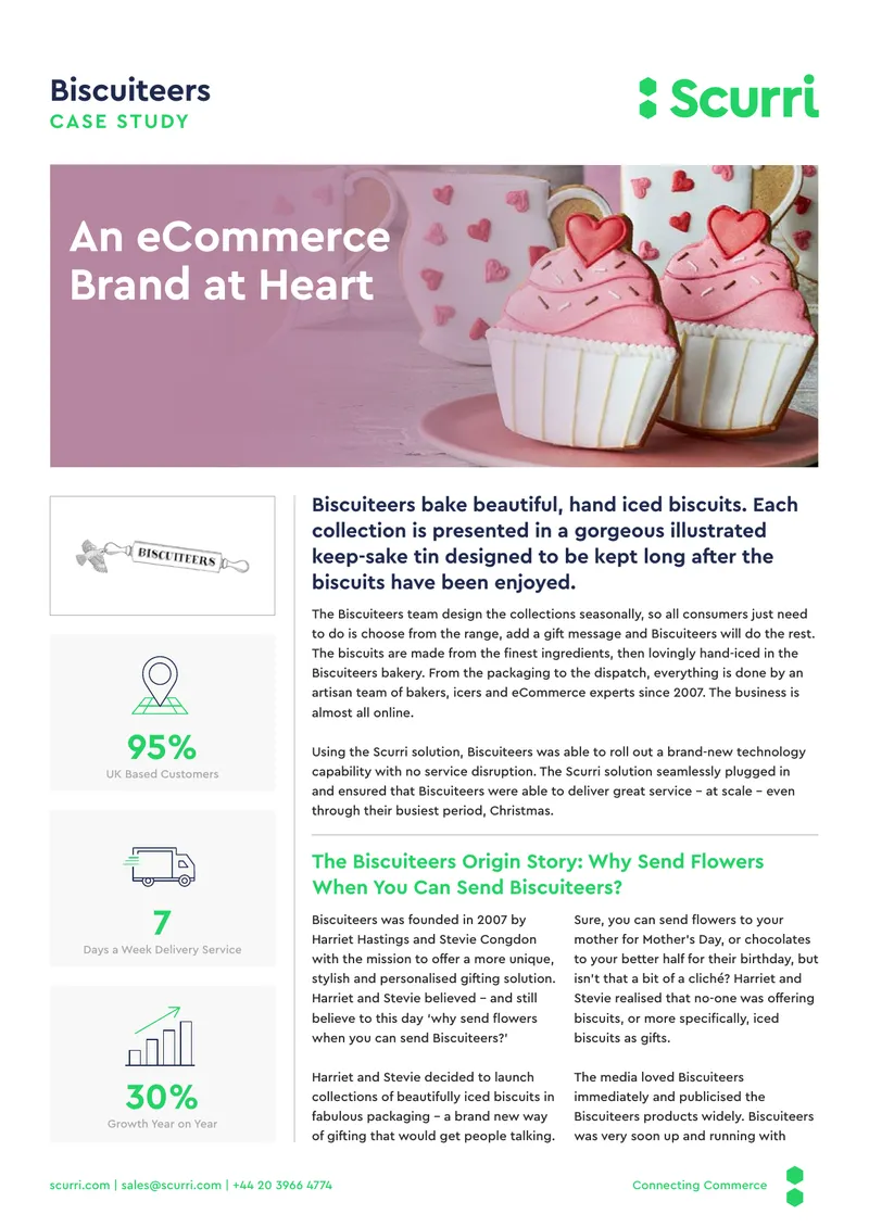 Biscuiteers Case Study on eCommerce Growth