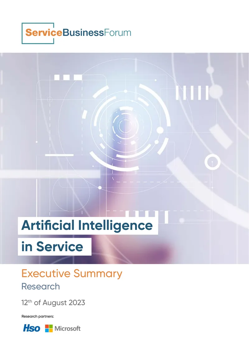 Artificial Intelligence Applications in Service Management