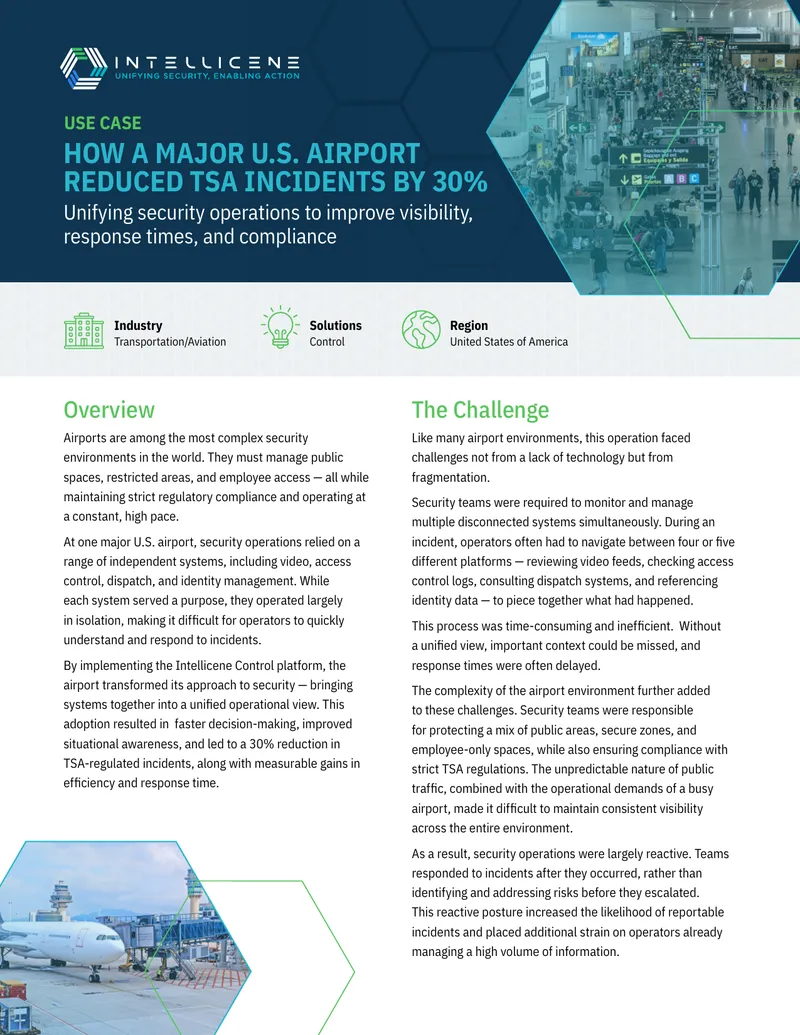 Airport Security Operations Unification Case Study