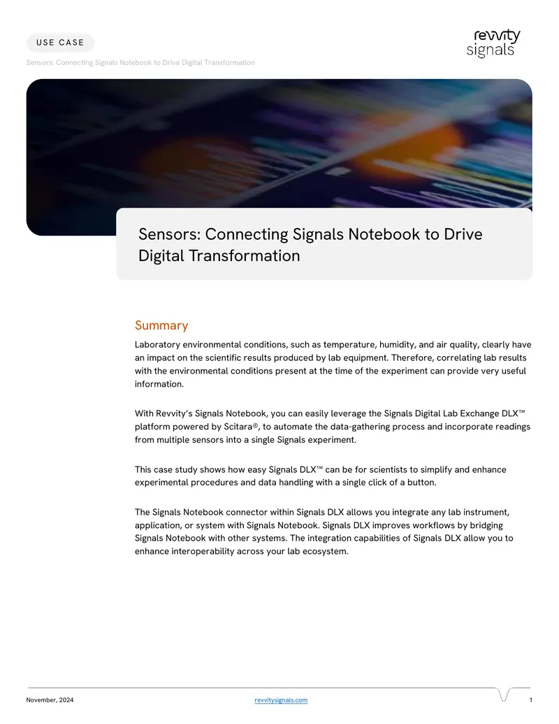 Integration of Signals Notebook with Digital Lab Exchange