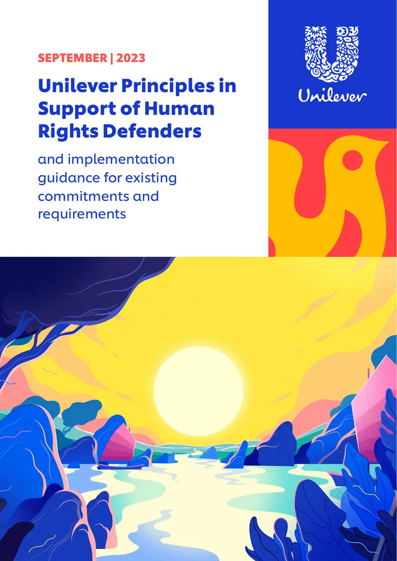 Unilever Principles in Support of Human Rights Defenders