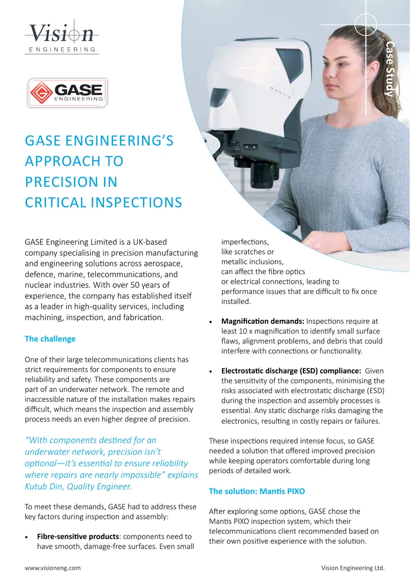 GASE Engineering Precision Inspection Case Study