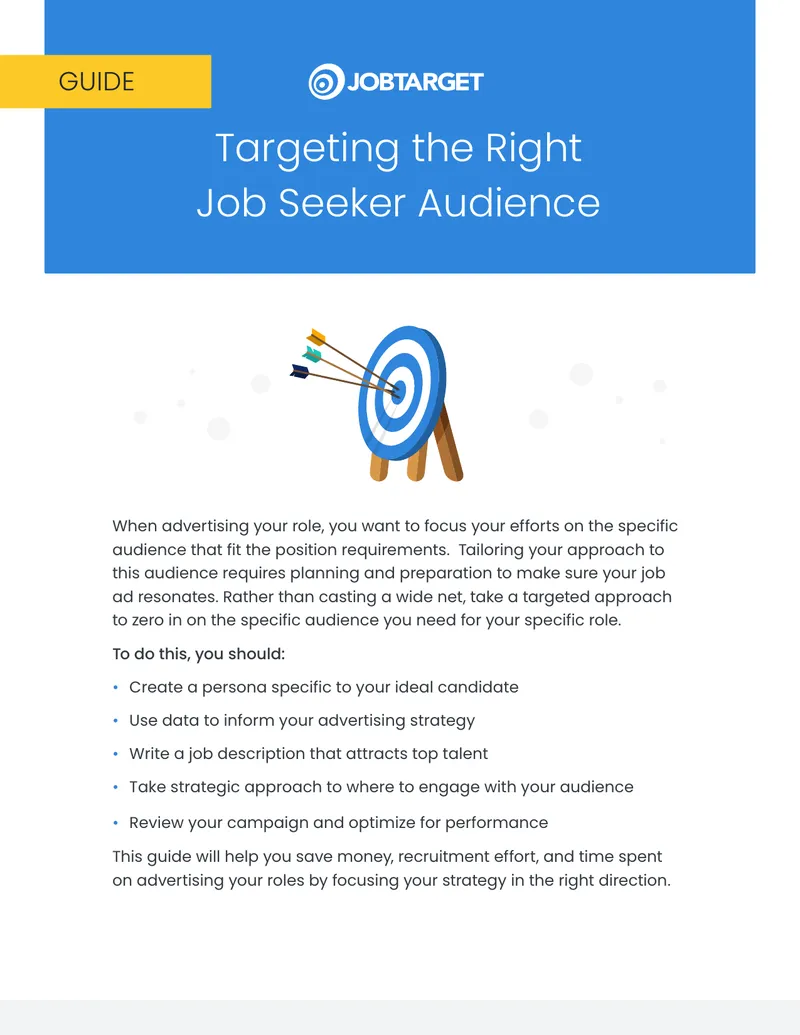 Targeting the Right Job Seeker Audience Guide