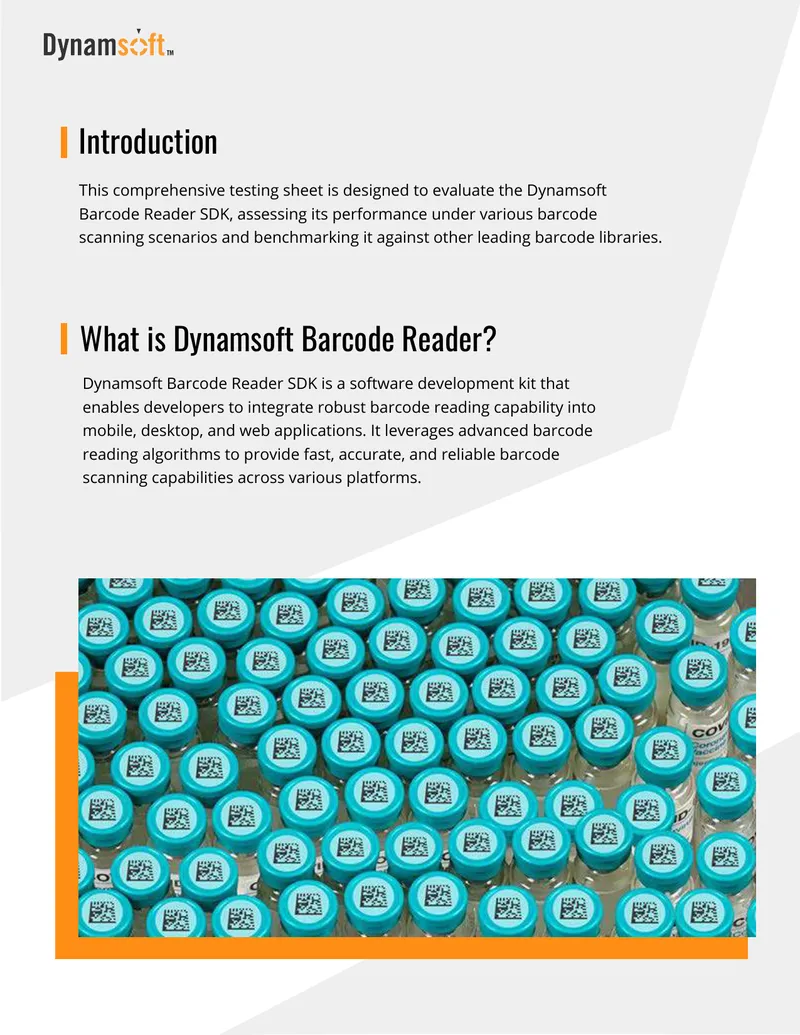 Dynamsoft Barcode Reader SDK Performance Evaluation