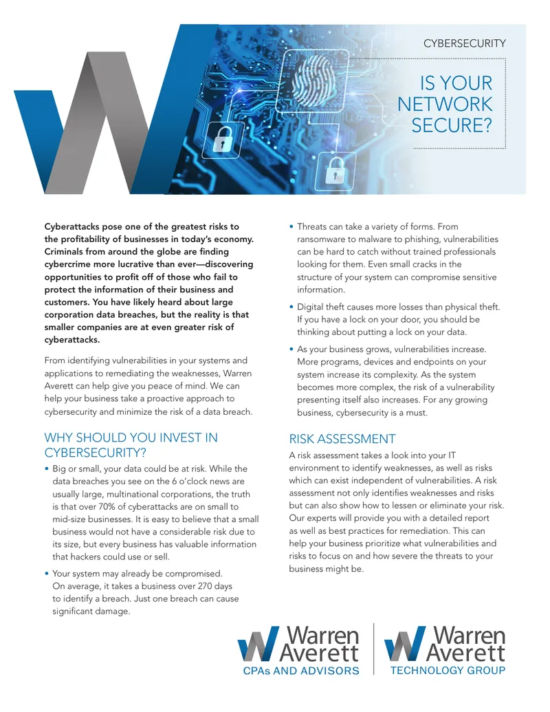 Cybersecurity Risk Assessment and Testing Services
