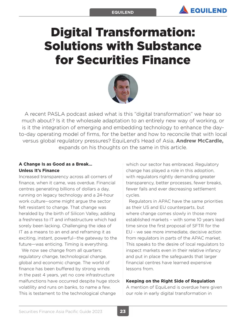 Securities Finance Asia Pacific Guide 2023
