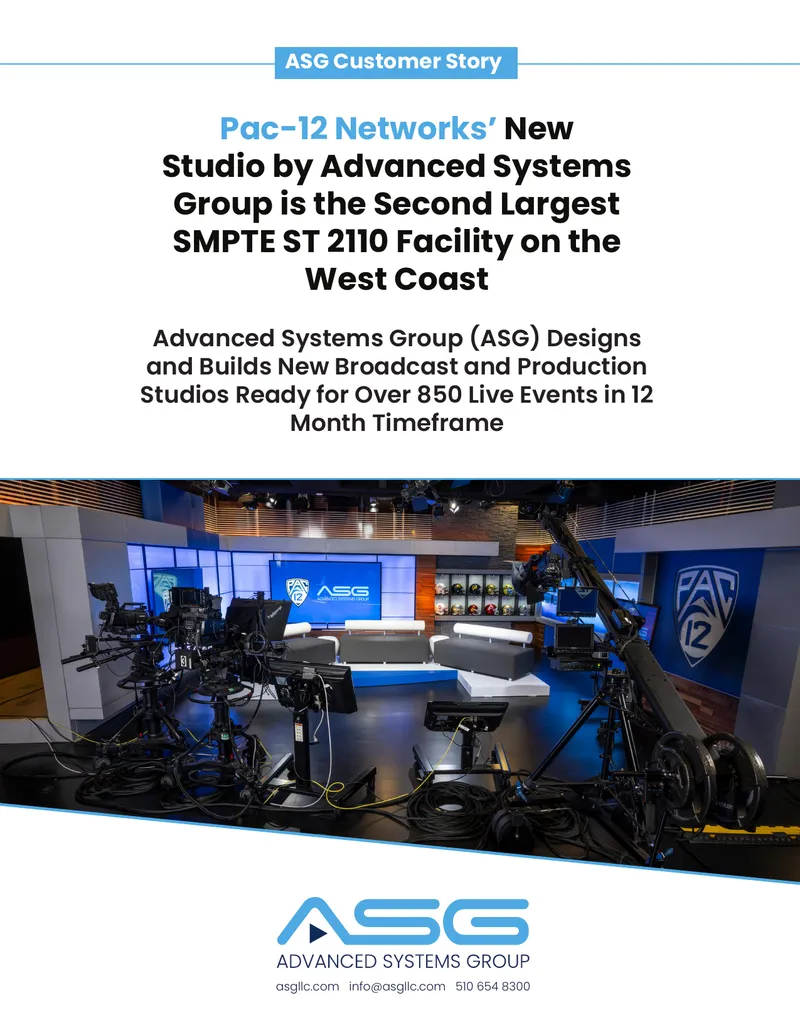 Pac-12 Networks Production Studio Design and Integration