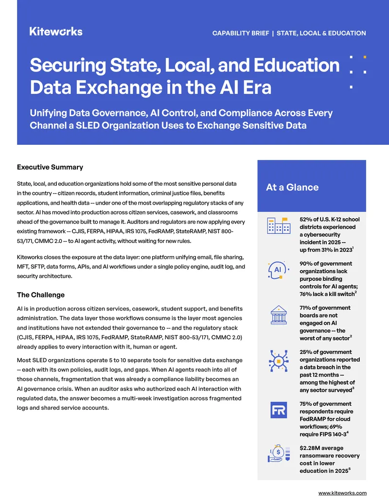 Securing State, Local, and Education Data Exchange