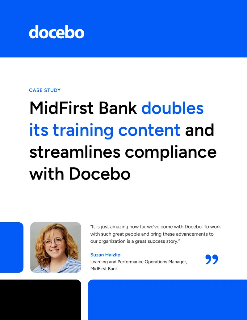 MidFirst Bank Case Study on Docebo Learning Platform