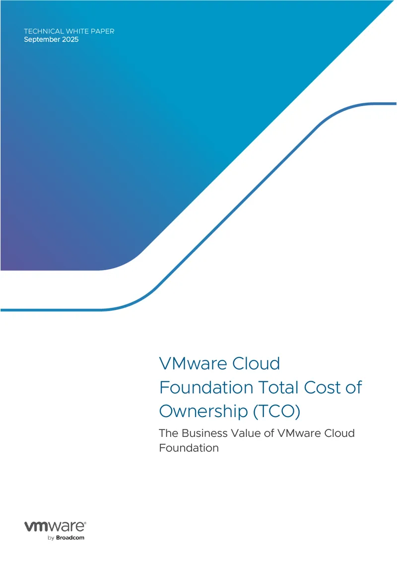 VMware Cloud Foundation Total Cost of Ownership Analysis