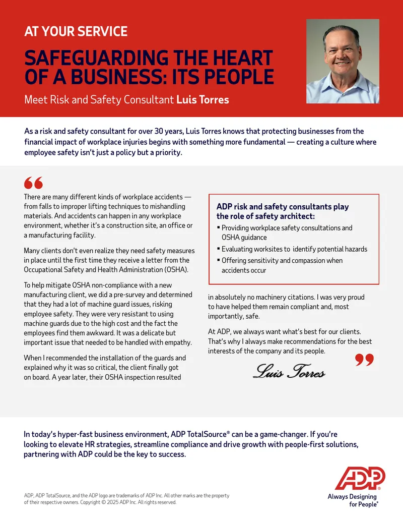 Workplace Safety Consultation and Compliance Guidance
