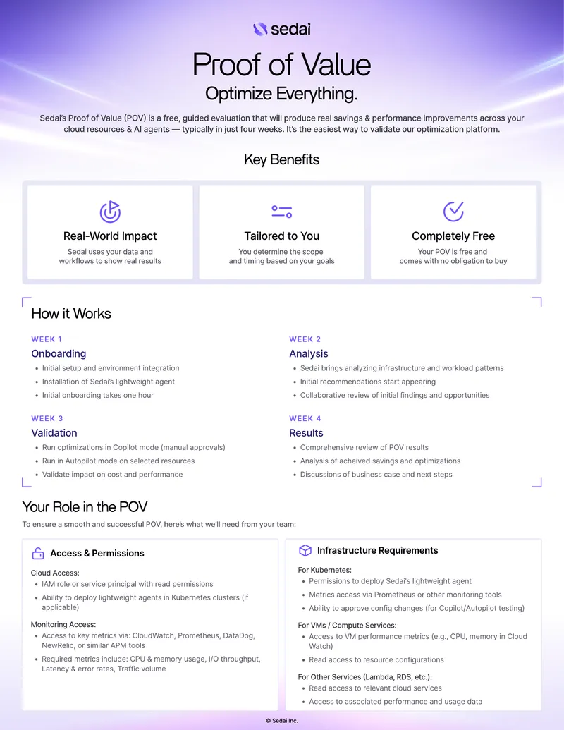 Sedai Proof of Value Evaluation Guide