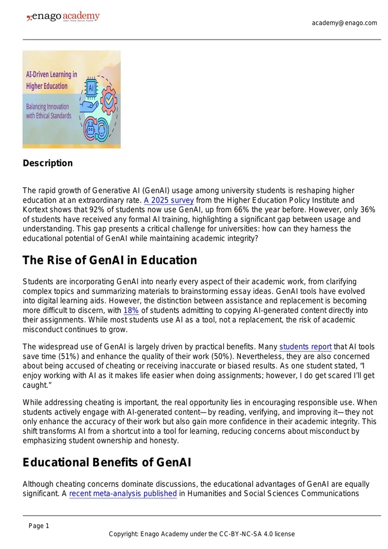 Generative AI Integration in Higher Education