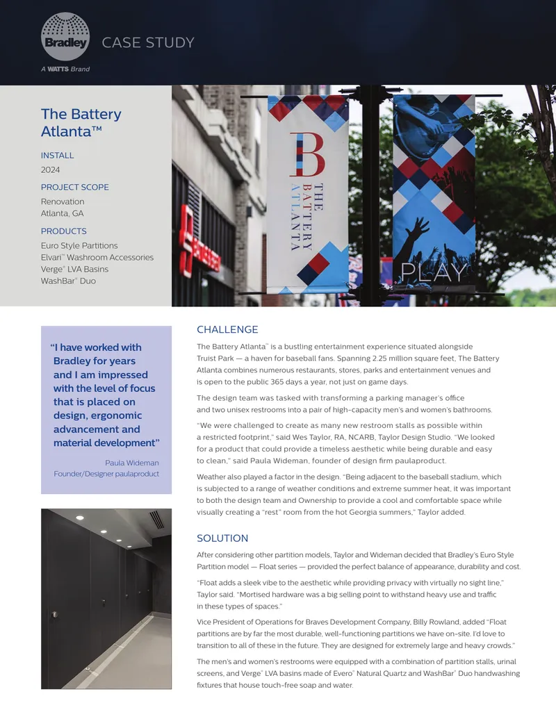 Restroom Renovation Project at The Battery Atlanta