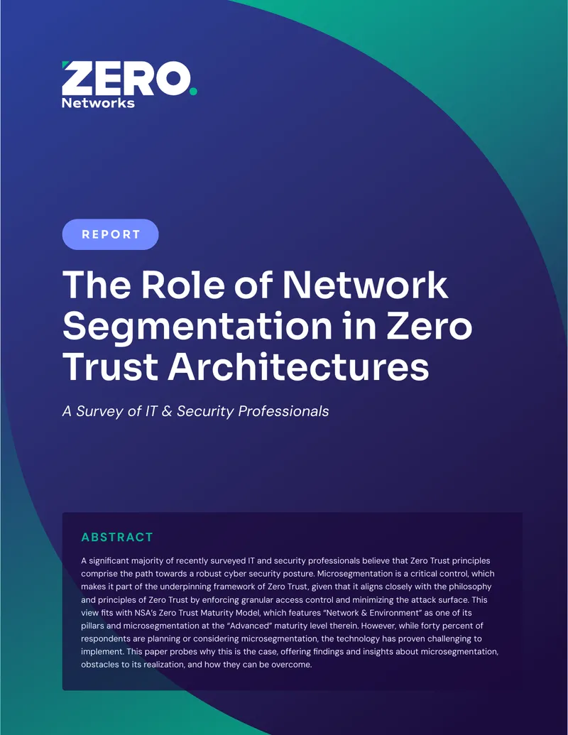 Role of Network Segmentation in Zero Trust Architectures preview page 1