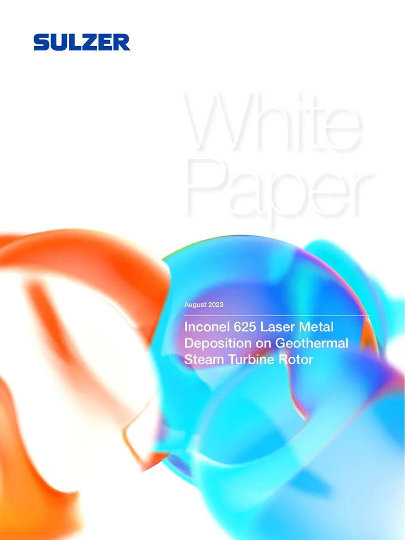 Inconel 625 Laser Metal Deposition for Rotor Repair