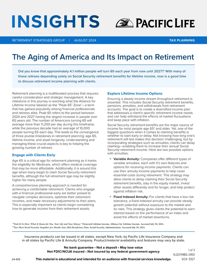 Retirement Income Planning Strategies for Clients