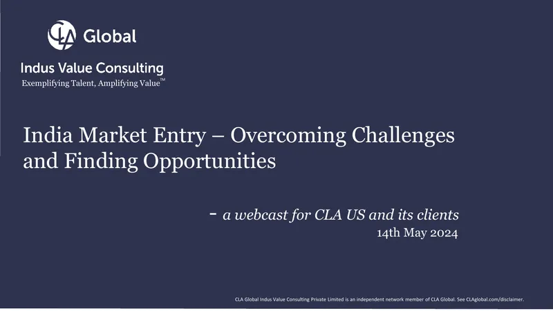 India Market Entry Challenges and Opportunities