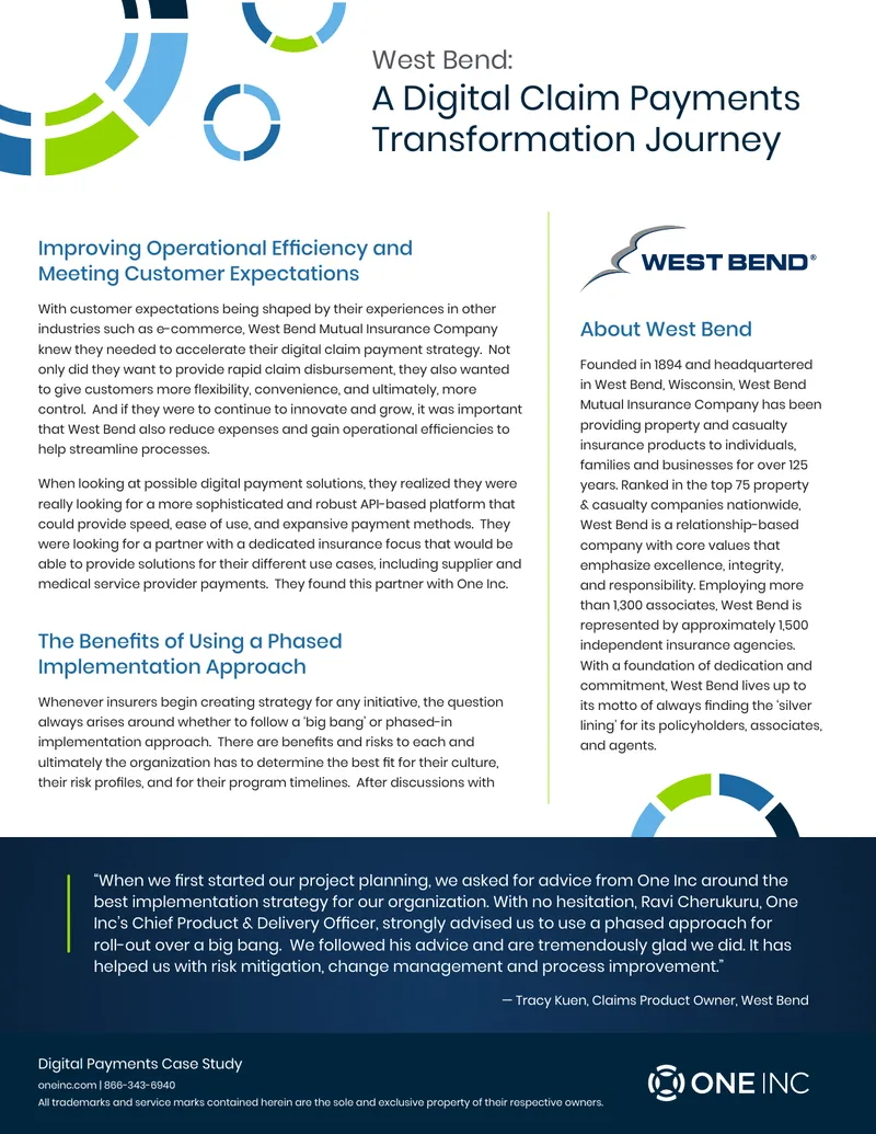 Digital Claim Payments Transformation Journey