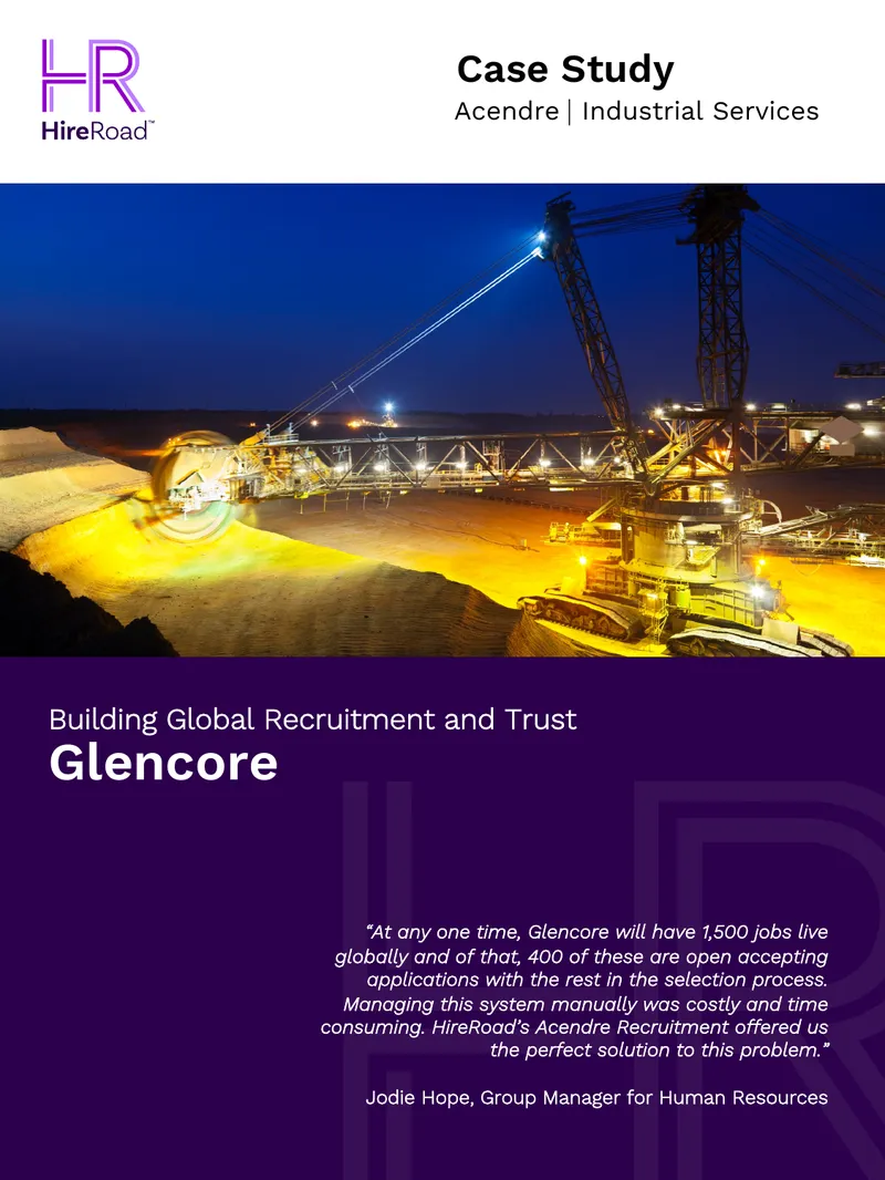Glencore Recruitment System Case Study