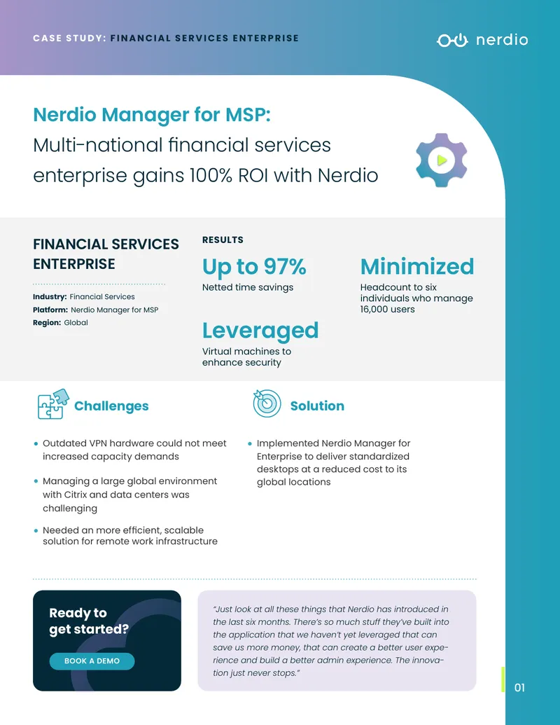 Case Study on Financial Services Enterprise Transformation
