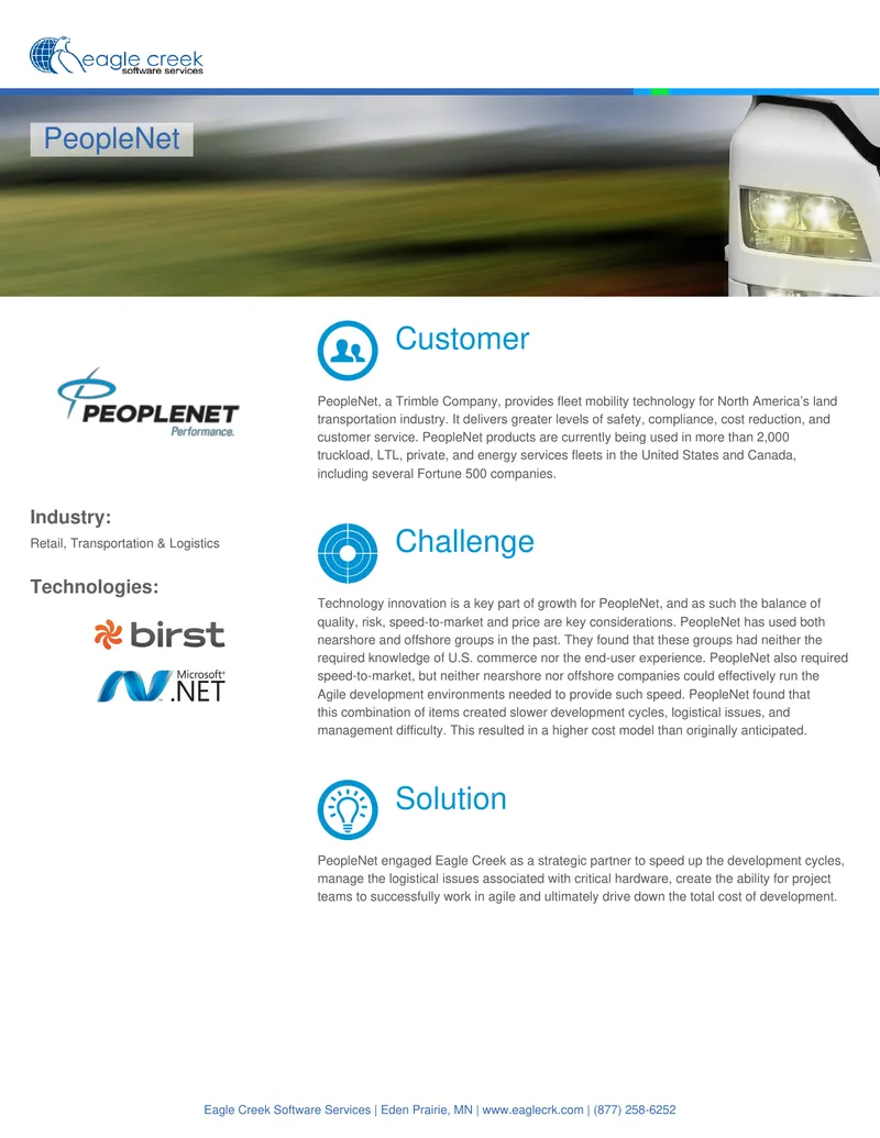 PeopleNet Fleet Mobility Technology Overview