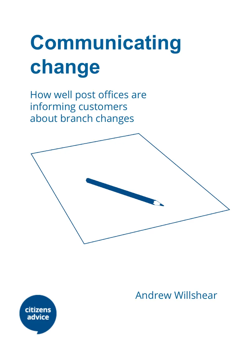 Communication of Branch Changes in Post Offices