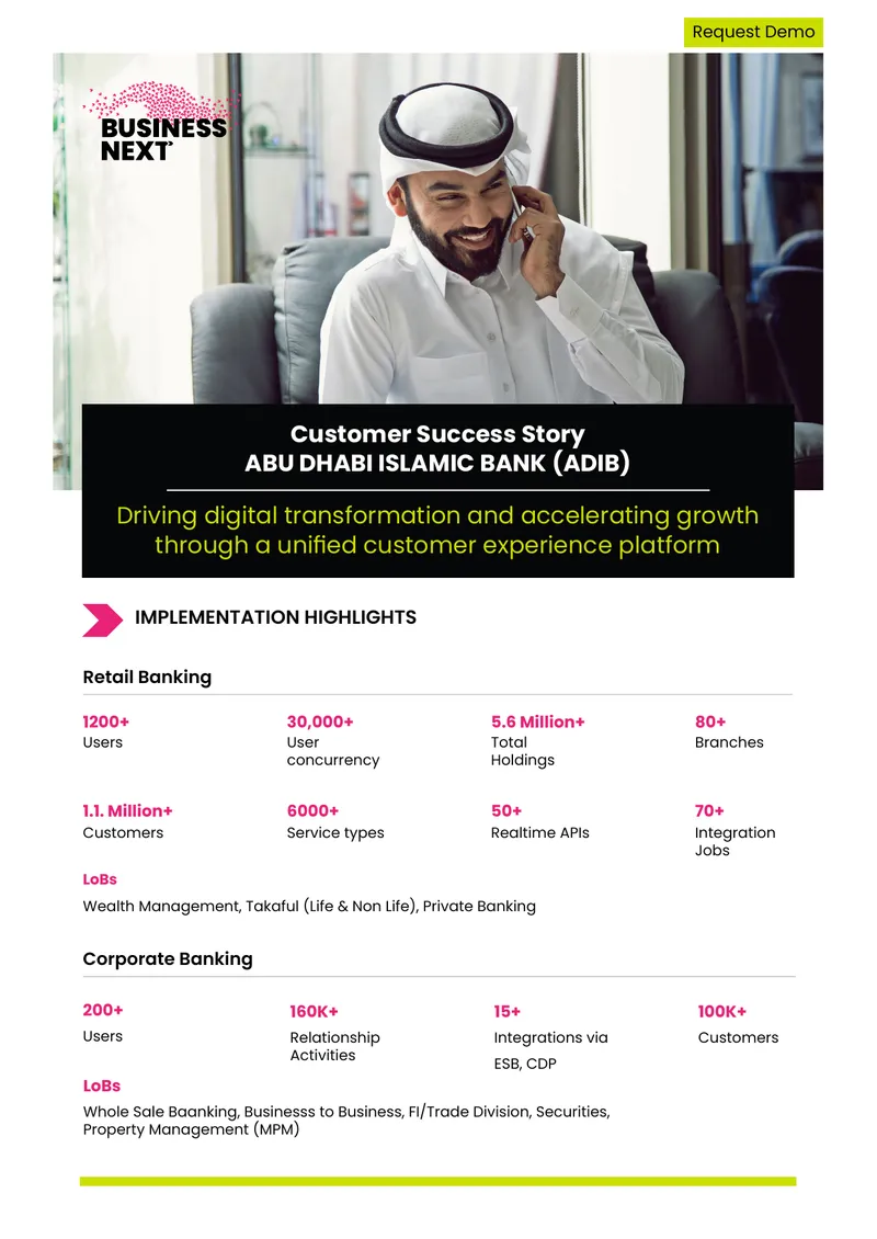Customer Success Story of Abu Dhabi Islamic Bank